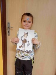 SLUNÍČKA - KOLOROVANÁ KRESBA ČERTA - PROSINEC 25-26